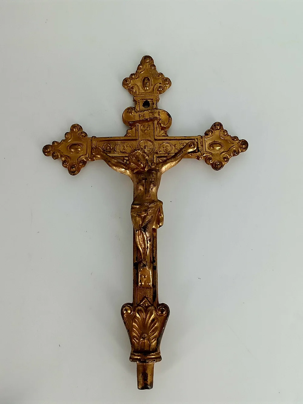 Gold Crucifix Decorative Cross - Classic Religious Decor